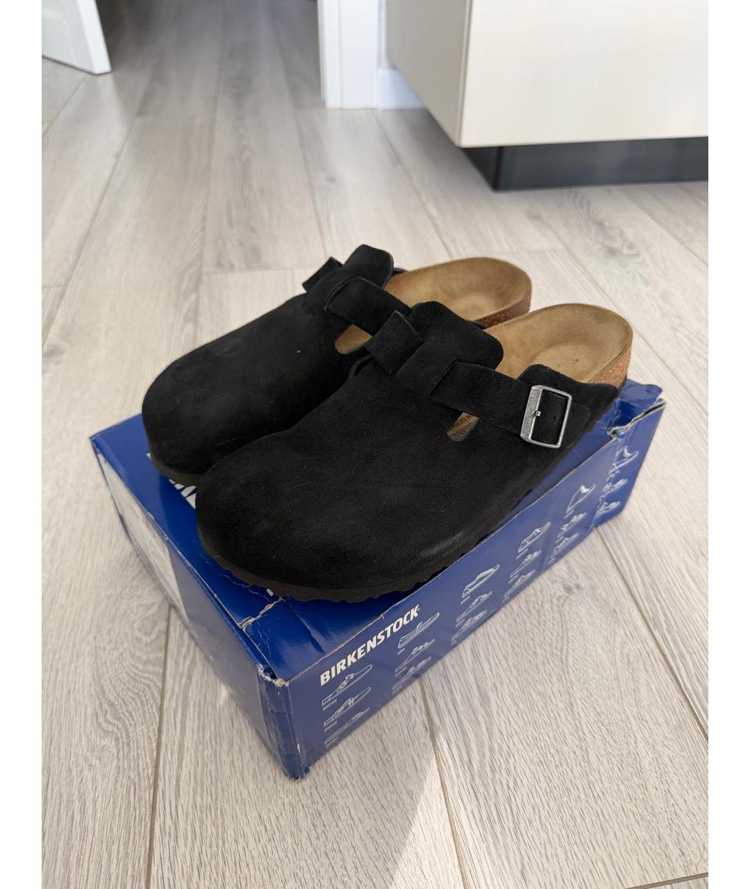 BIRKENSTOCK Черные замшевые сандалии, фото 2