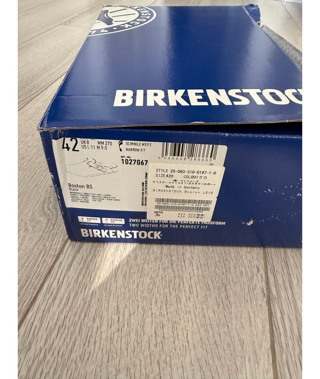 BIRKENSTOCK Черные замшевые сандалии, фото 6