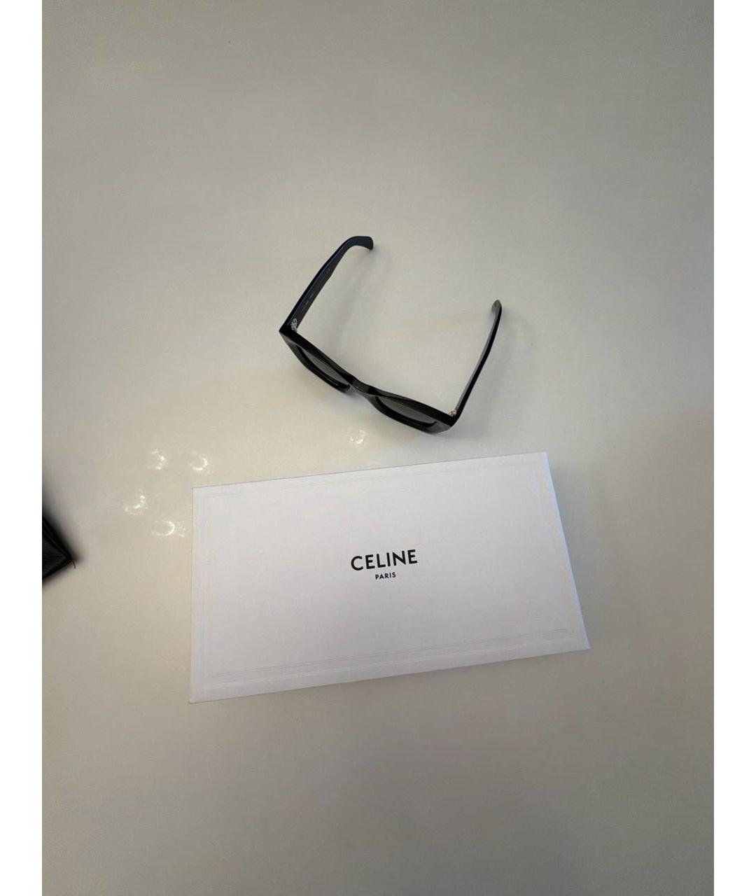 CELINE Черные пластиковые солнцезащитные очки, фото 4
