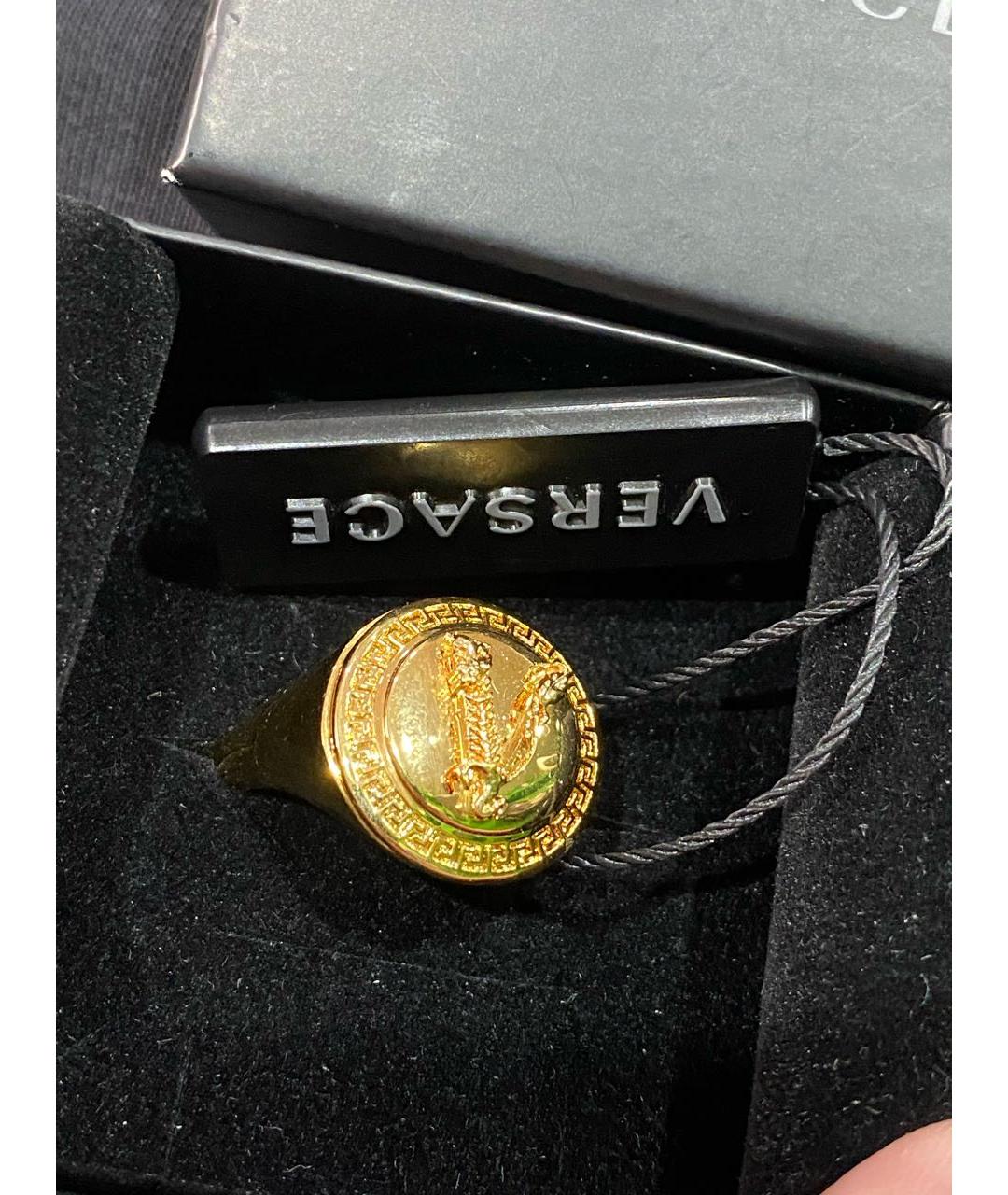 VERSACE Золотое латунное кольцо, фото 3