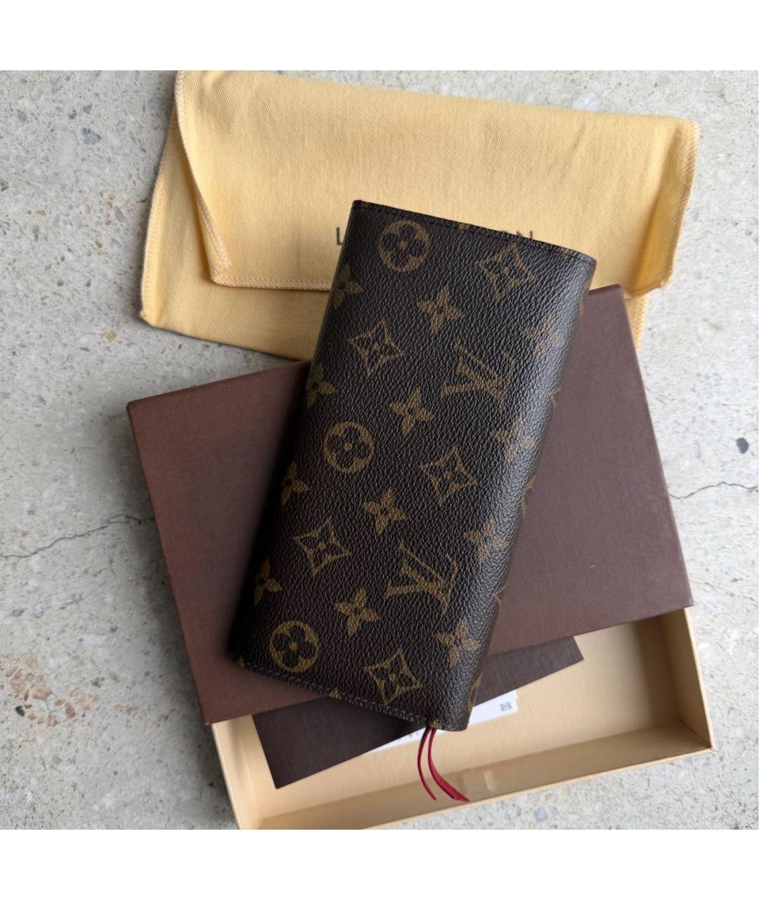 LOUIS VUITTON Коричневый кошелек, фото 2