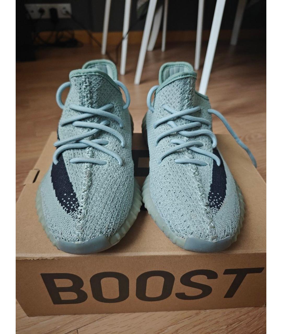 ADIDAS YEEZY Голубые кроссовки, фото 2