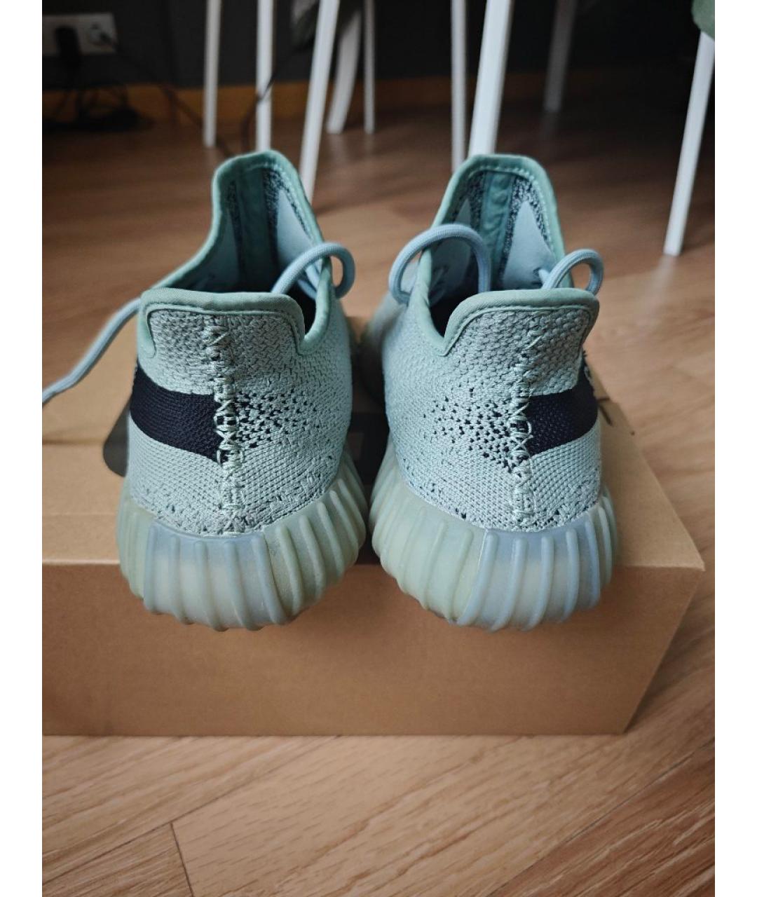 ADIDAS YEEZY Голубые кроссовки, фото 4