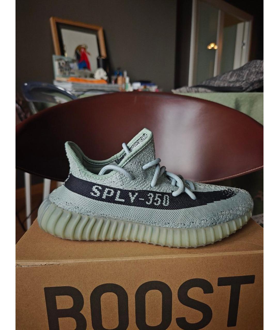ADIDAS YEEZY Голубые кроссовки, фото 8