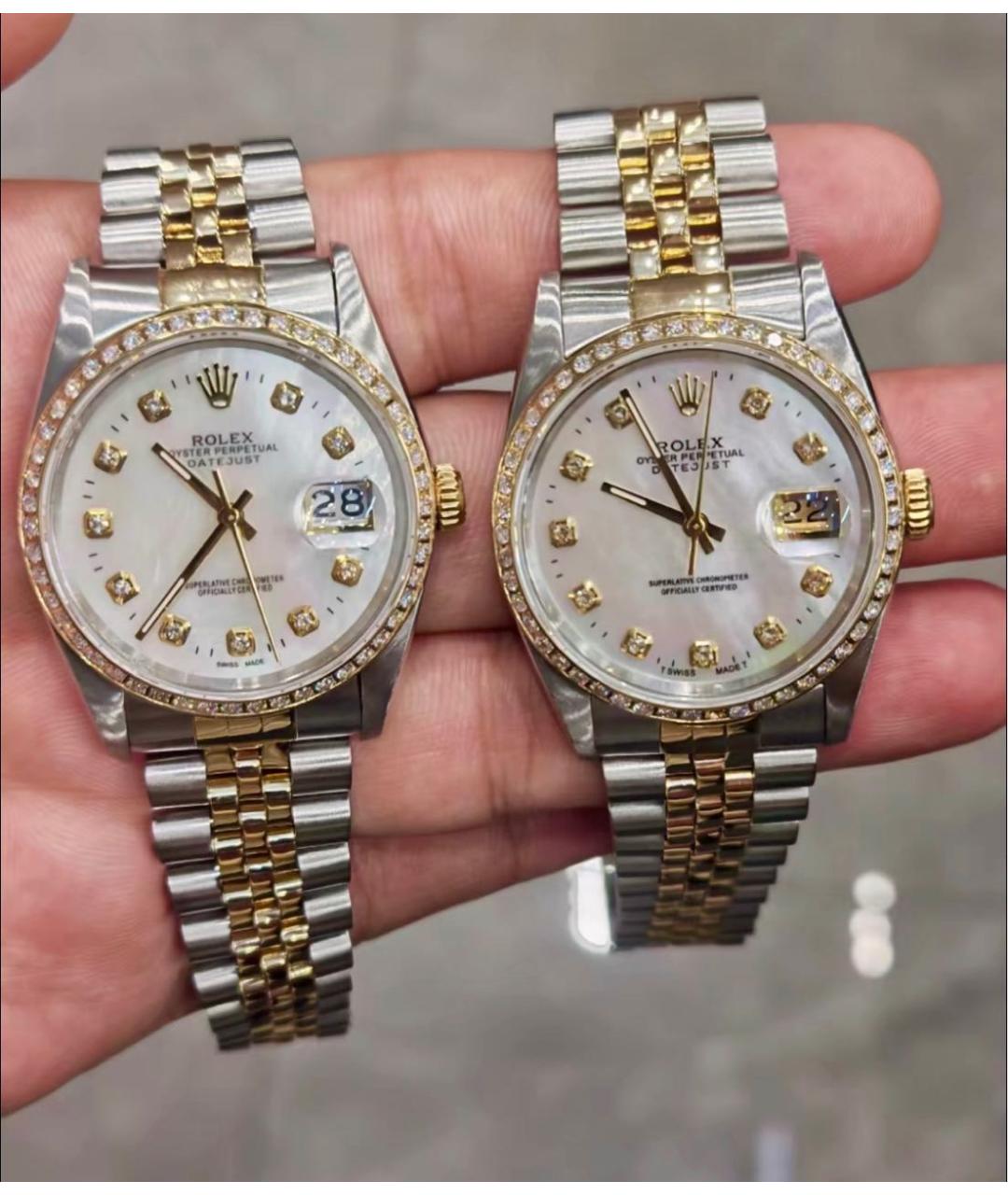 ROLEX Серебряные часы из желтого золота, фото 6