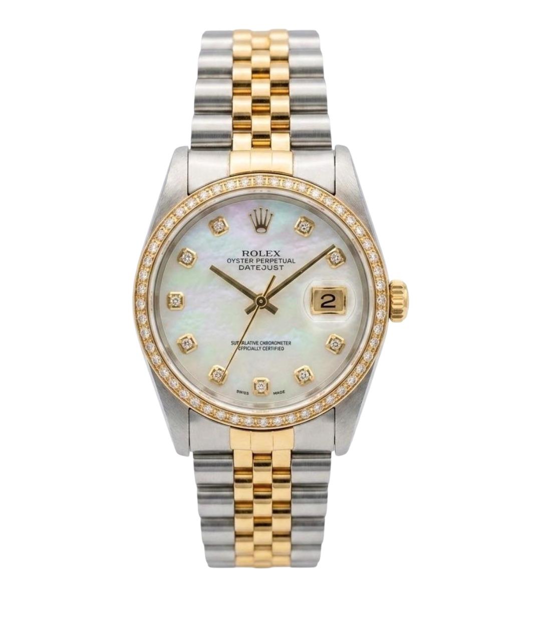 ROLEX Серебряные часы из желтого золота, фото 1