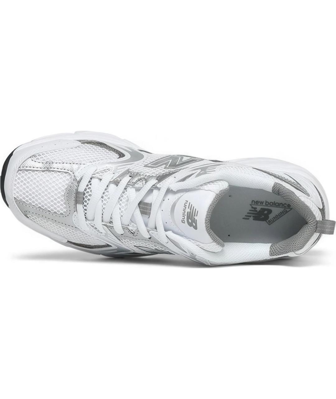 NEW BALANCE Белые текстильные кроссовки, фото 5