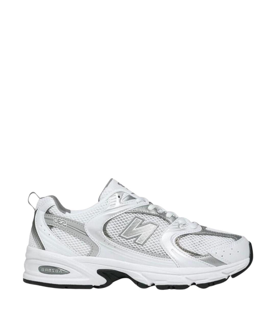 NEW BALANCE Белые текстильные кроссовки, фото 1