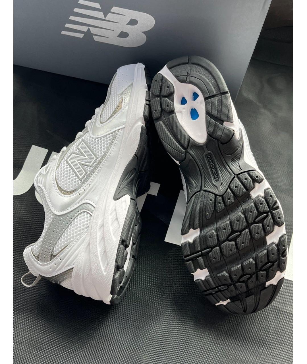 NEW BALANCE Белые текстильные кроссовки, фото 6