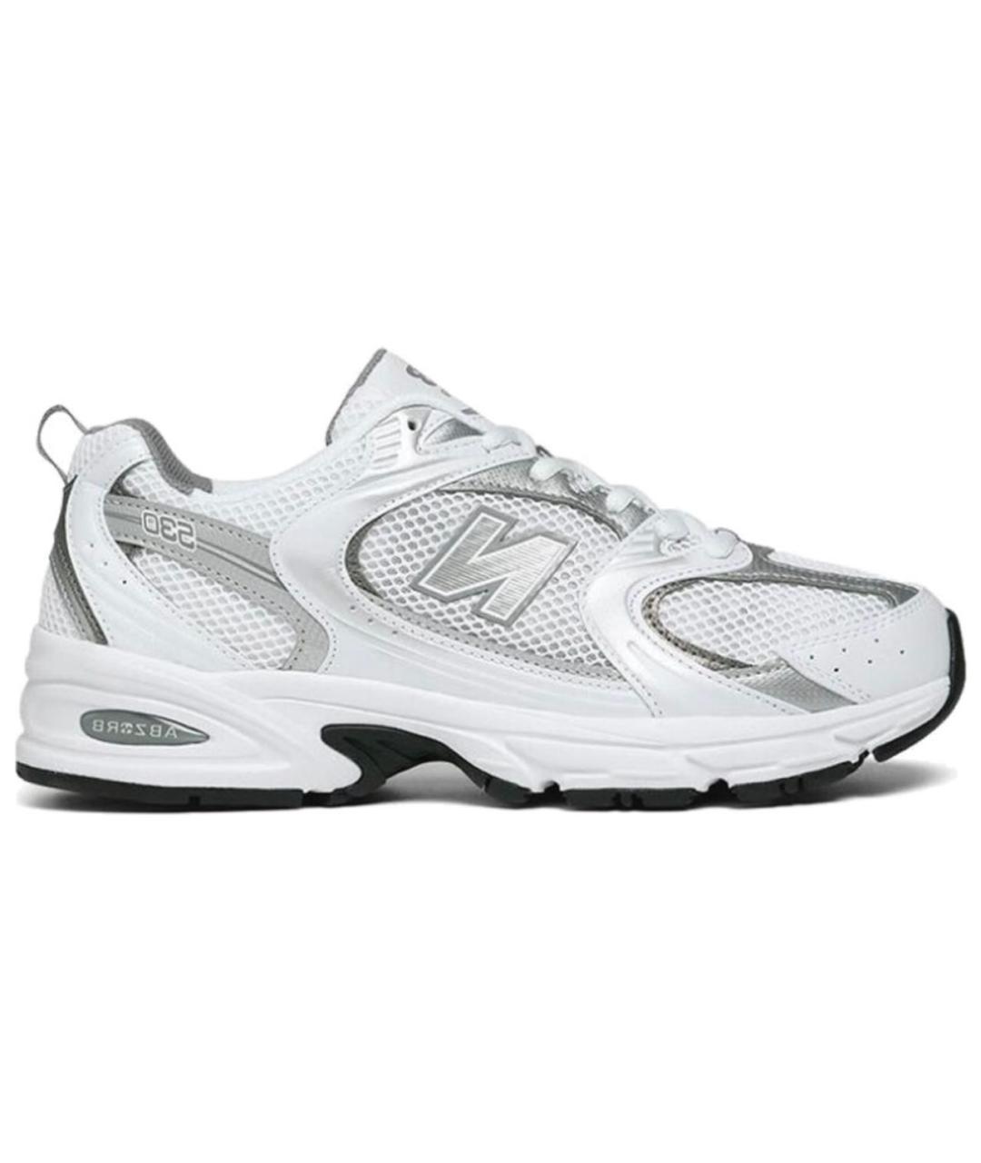NEW BALANCE Белые текстильные кроссовки, фото 8