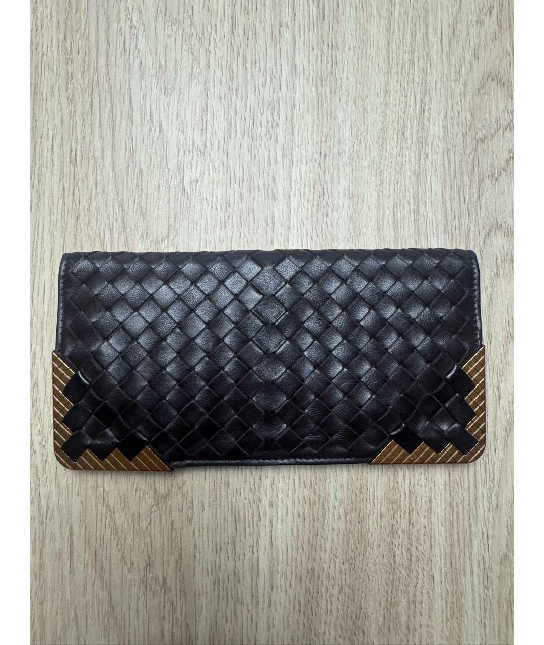 BOTTEGA VENETA Коричневый кожаный кошелек, фото 6