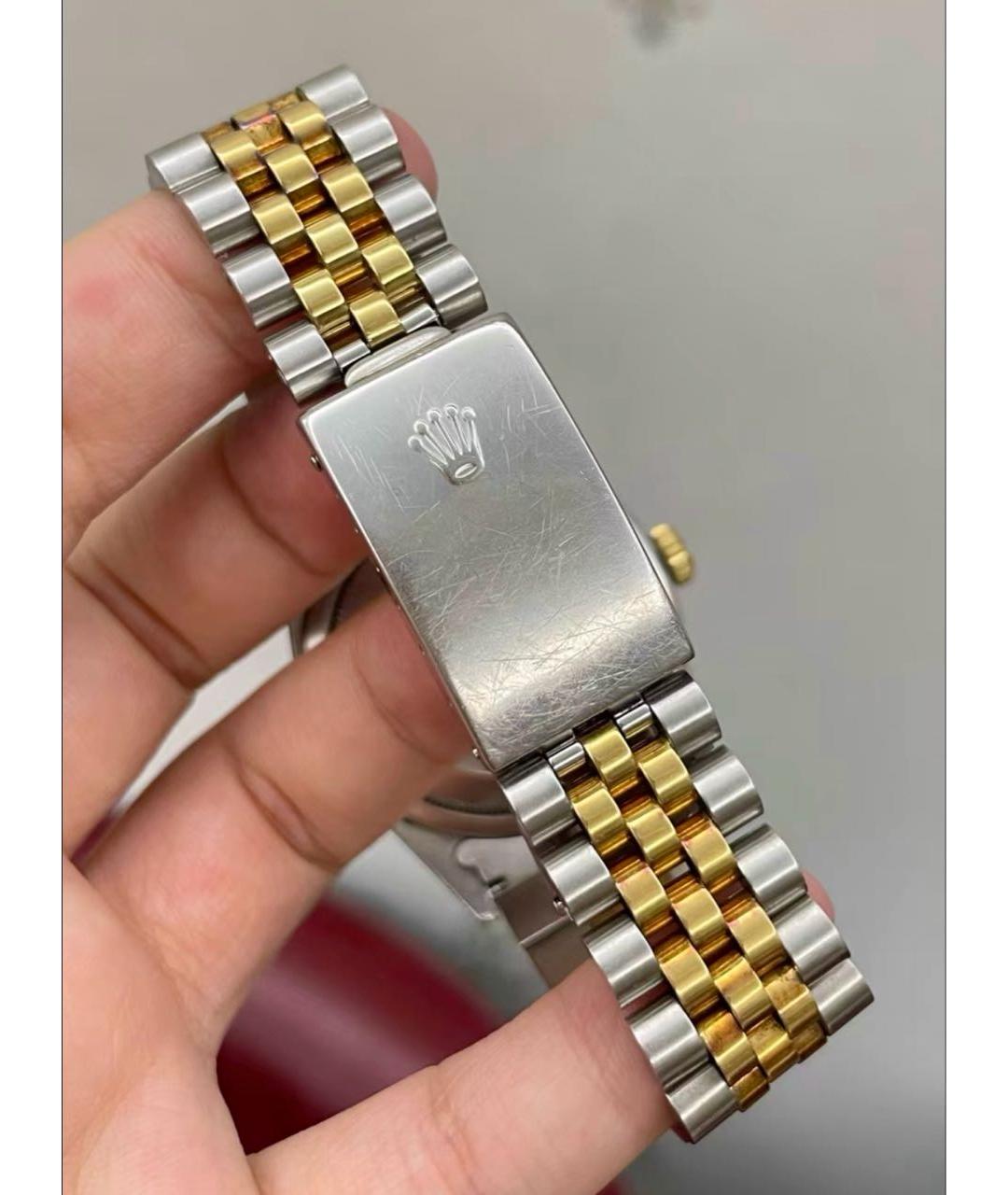 ROLEX Темно-синие часы из желтого золота, фото 3
