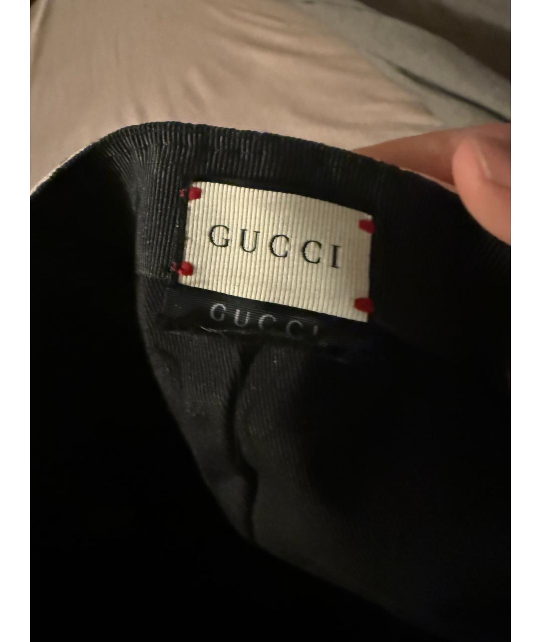 GUCCI Хаки хлопковая кепка, фото 3