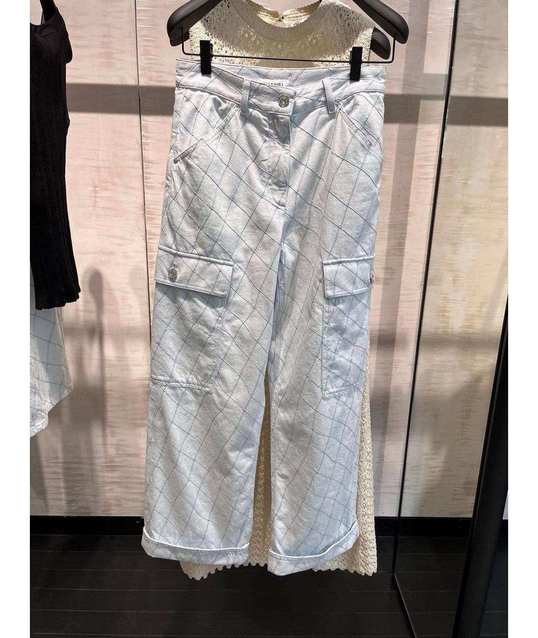 CHANEL Голубые прямые джинсы, фото 6