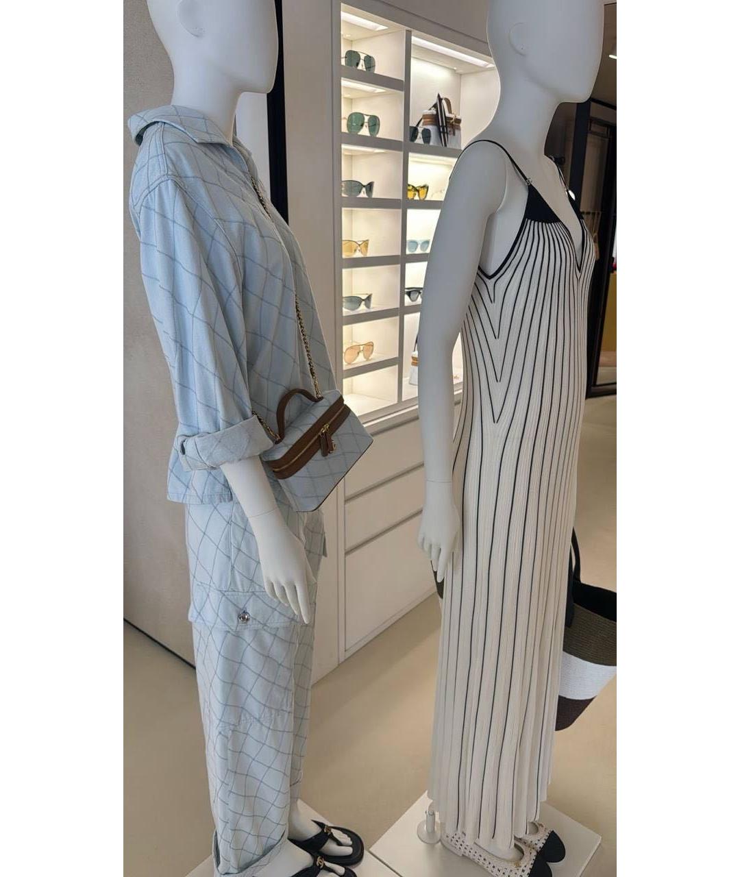 CHANEL Голубые прямые джинсы, фото 3