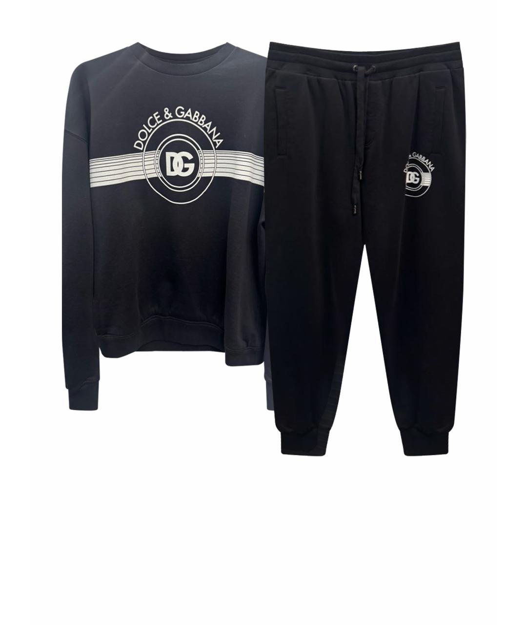 DOLCE&GABBANA Черный спортивный костюм, фото 1