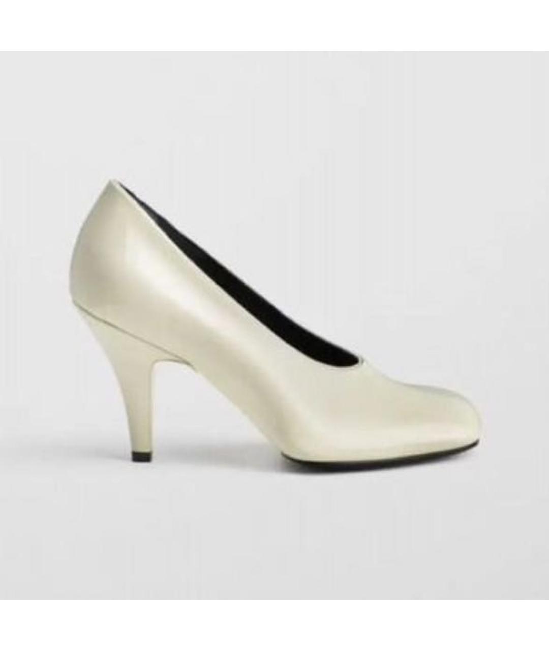 PHOEBE PHILO Бежевые туфли из лакированной кожи, фото 8