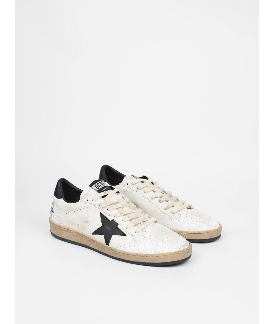 GOLDEN GOOSE DELUXE BRAND Белые кожаные кеды, фото 2