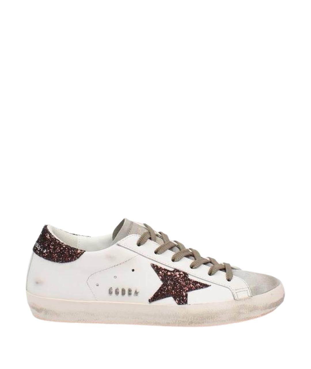 GOLDEN GOOSE DELUXE BRAND Белые кожаные кеды, фото 1