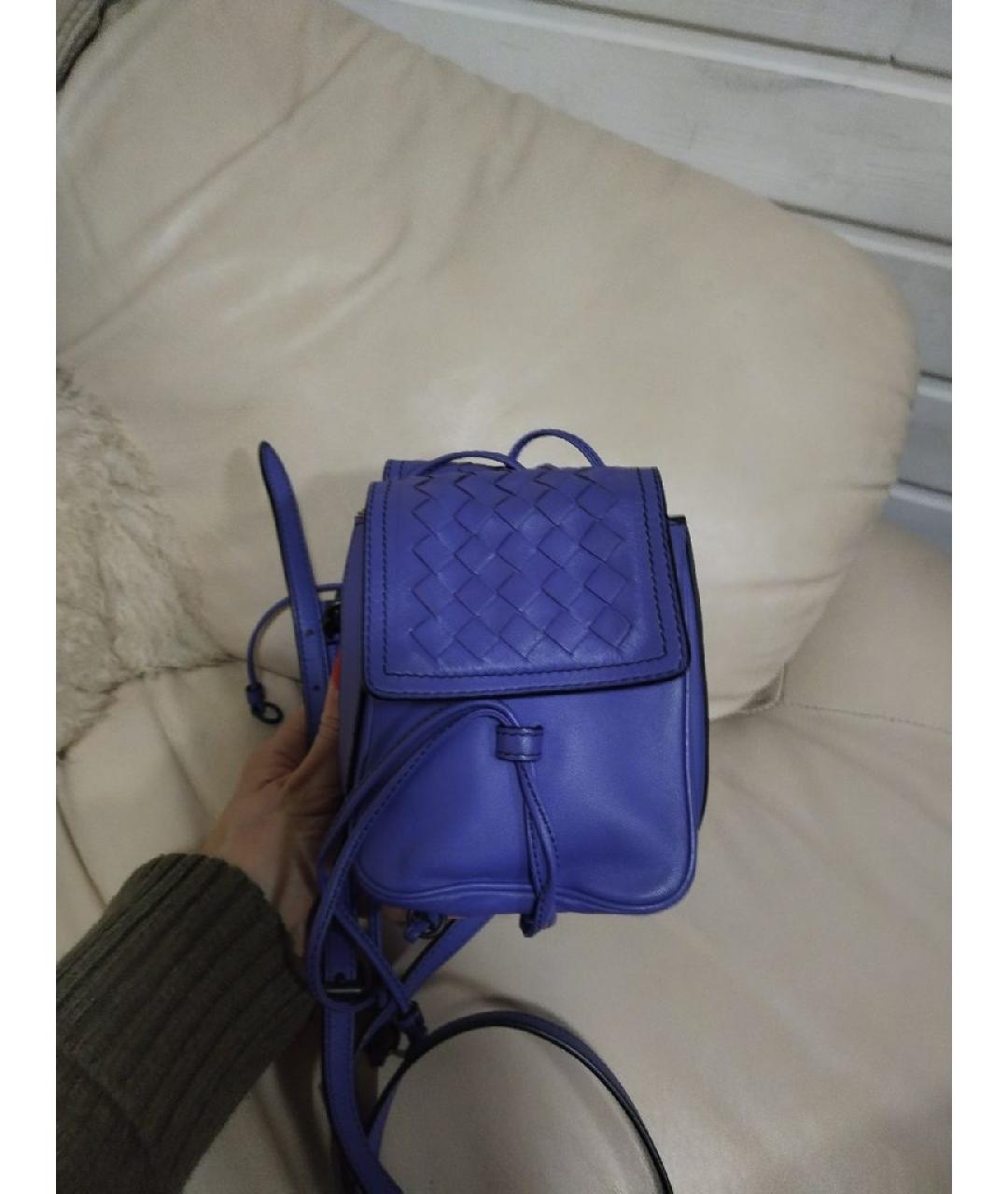 BOTTEGA VENETA Фиолетовая кожаная сумка через плечо, фото 3