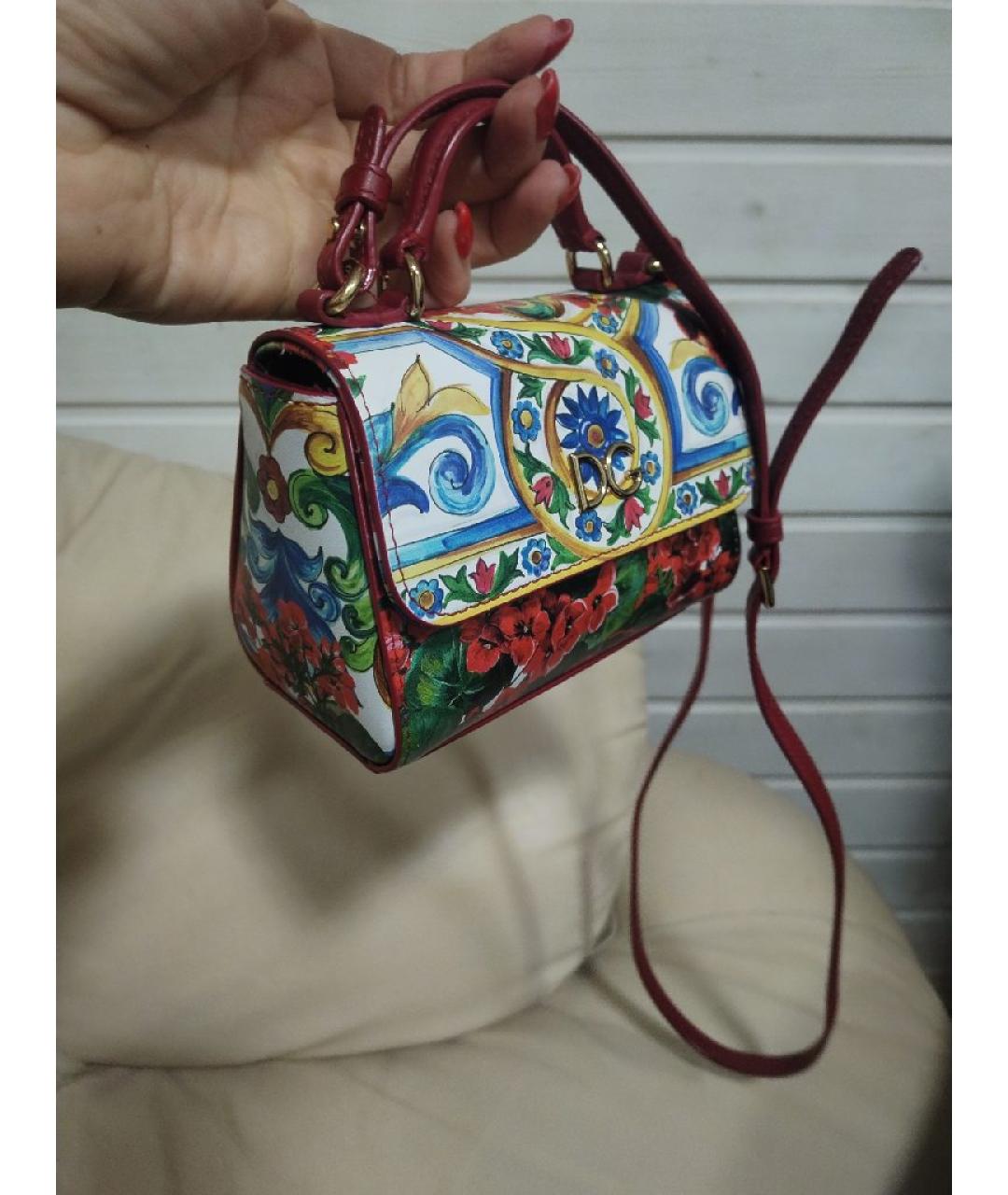 DOLCE&GABBANA Бордовая сумка, фото 4