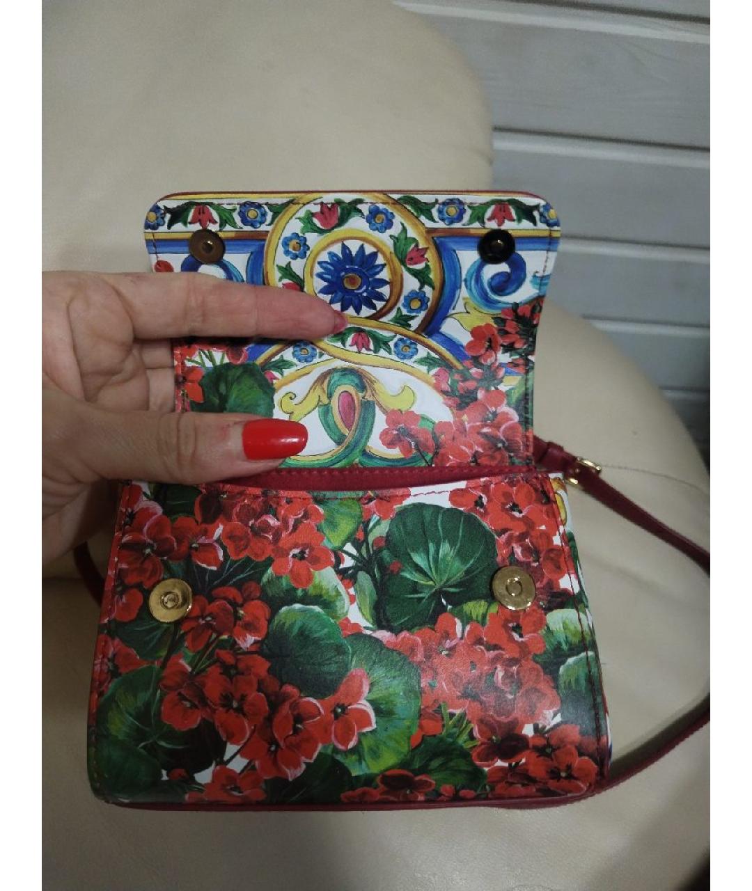 DOLCE&GABBANA Бордовая сумка, фото 6