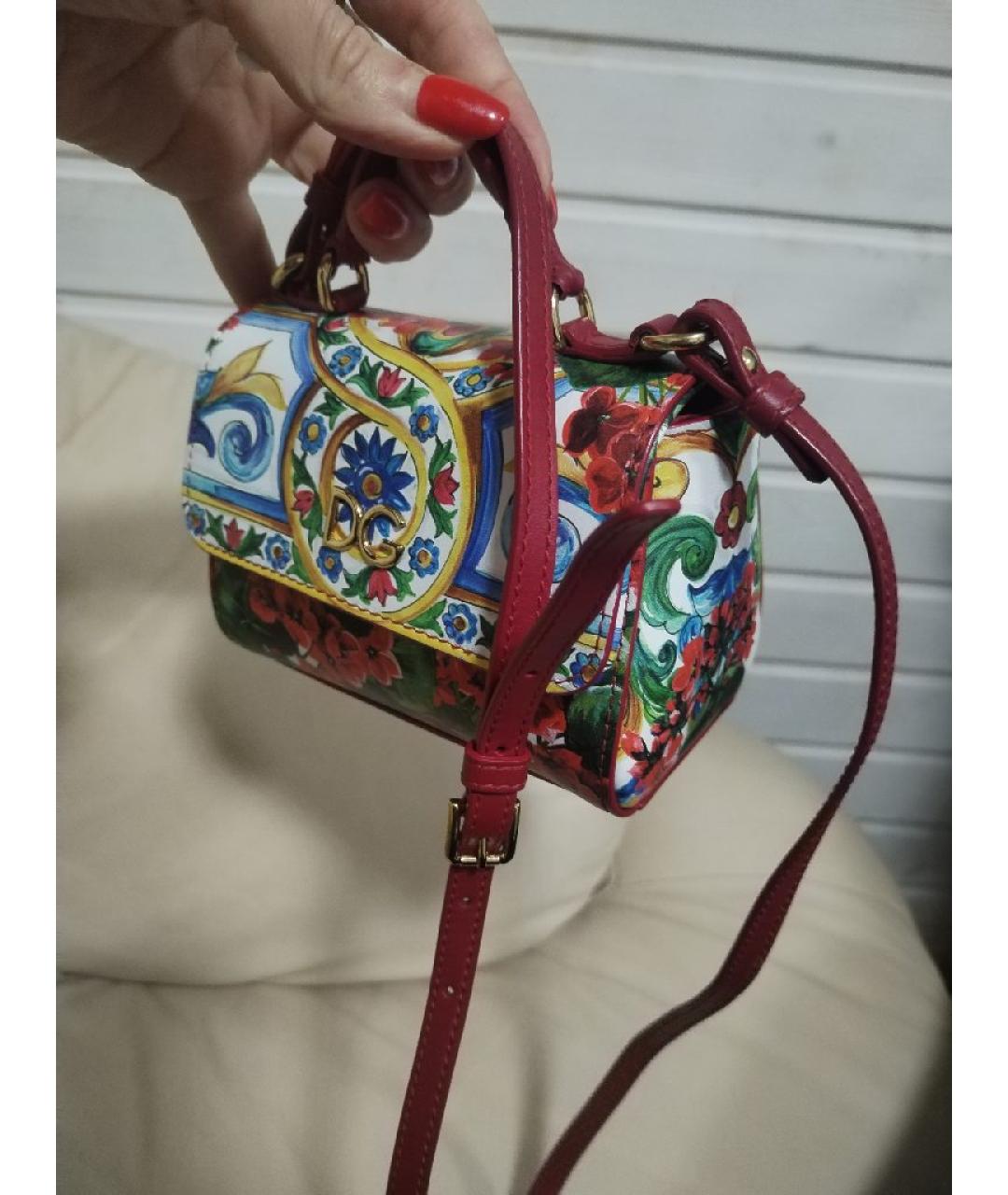 DOLCE&GABBANA Бордовая сумка, фото 3