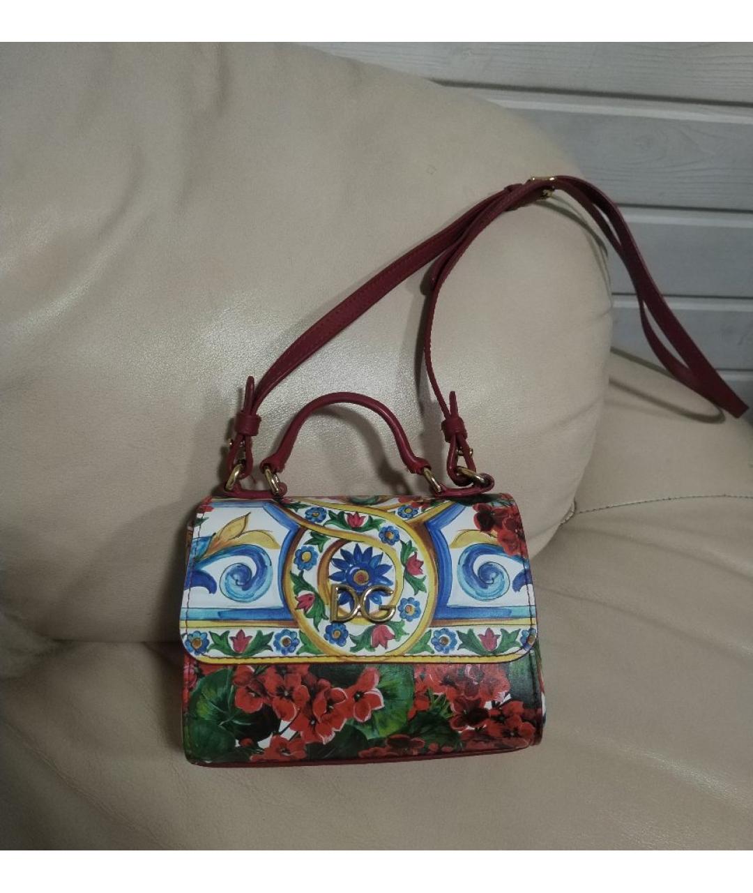 DOLCE&GABBANA Бордовая сумка, фото 8