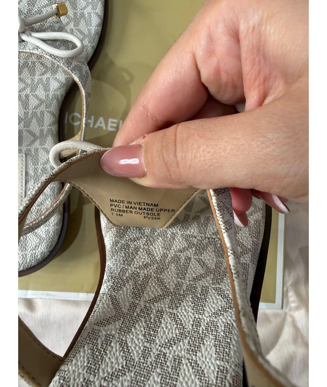 MICHAEL MICHAEL KORS Бежевые босоножки, фото 6