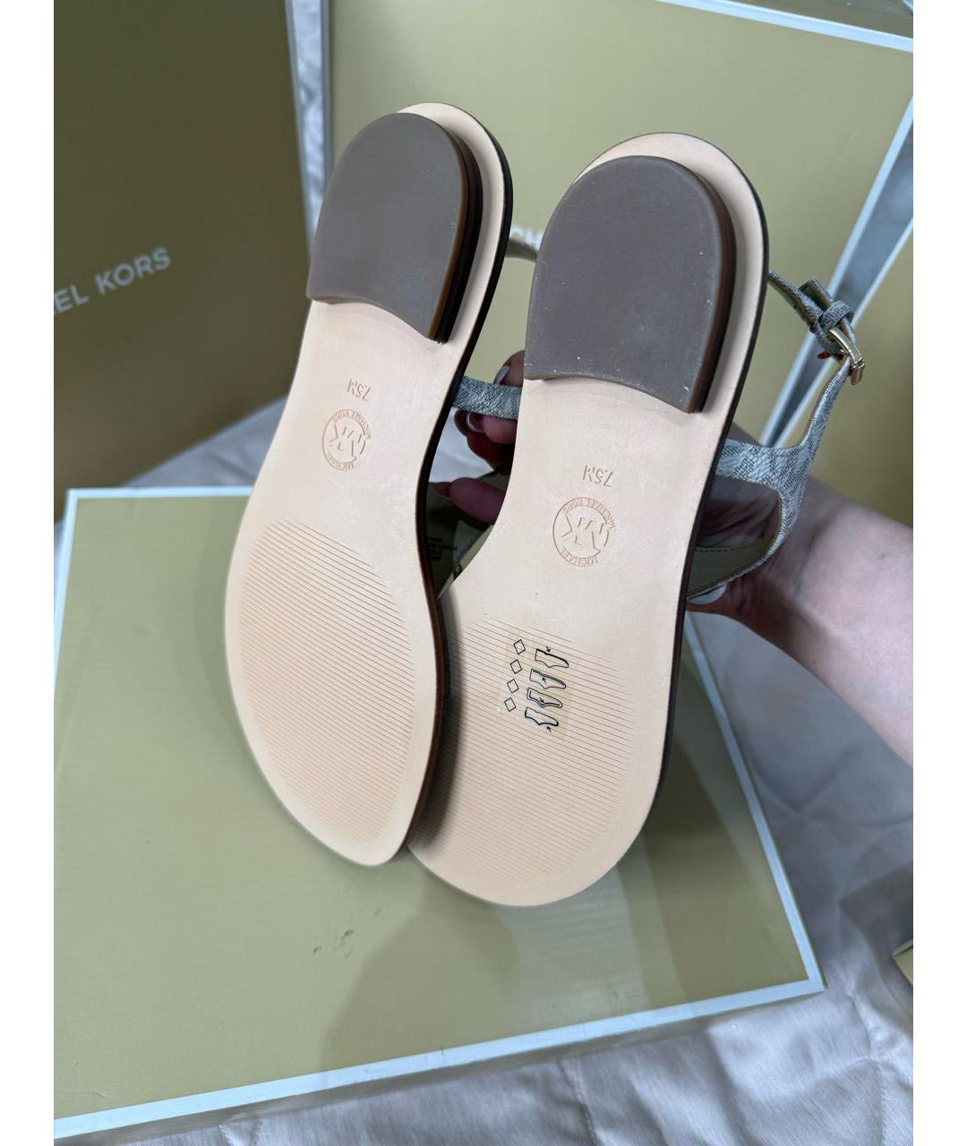 MICHAEL MICHAEL KORS Бежевые босоножки, фото 5