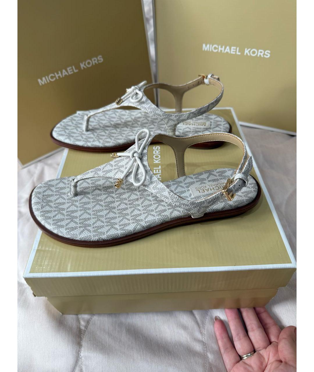 MICHAEL MICHAEL KORS Бежевые босоножки, фото 7