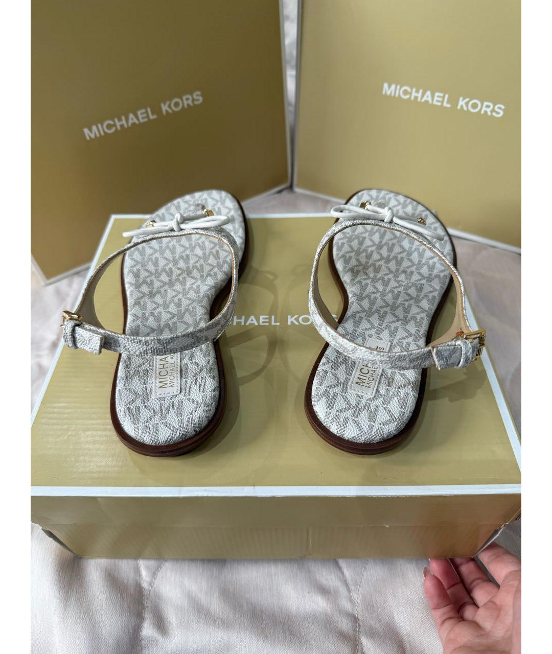 MICHAEL MICHAEL KORS Бежевые босоножки, фото 4