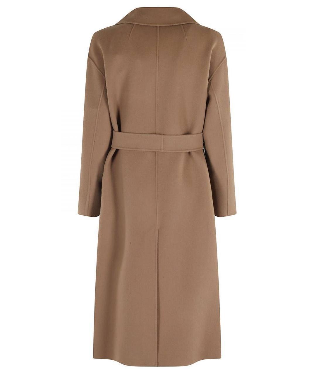 'S MAX MARA Бежевое шерстяное пальто, фото 2