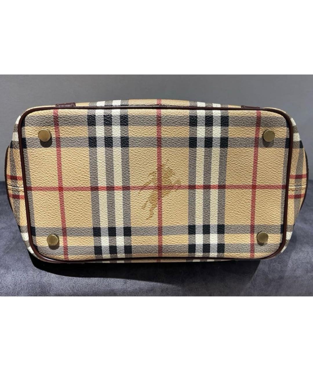 BURBERRY Коричневая сумка с короткими ручками, фото 6