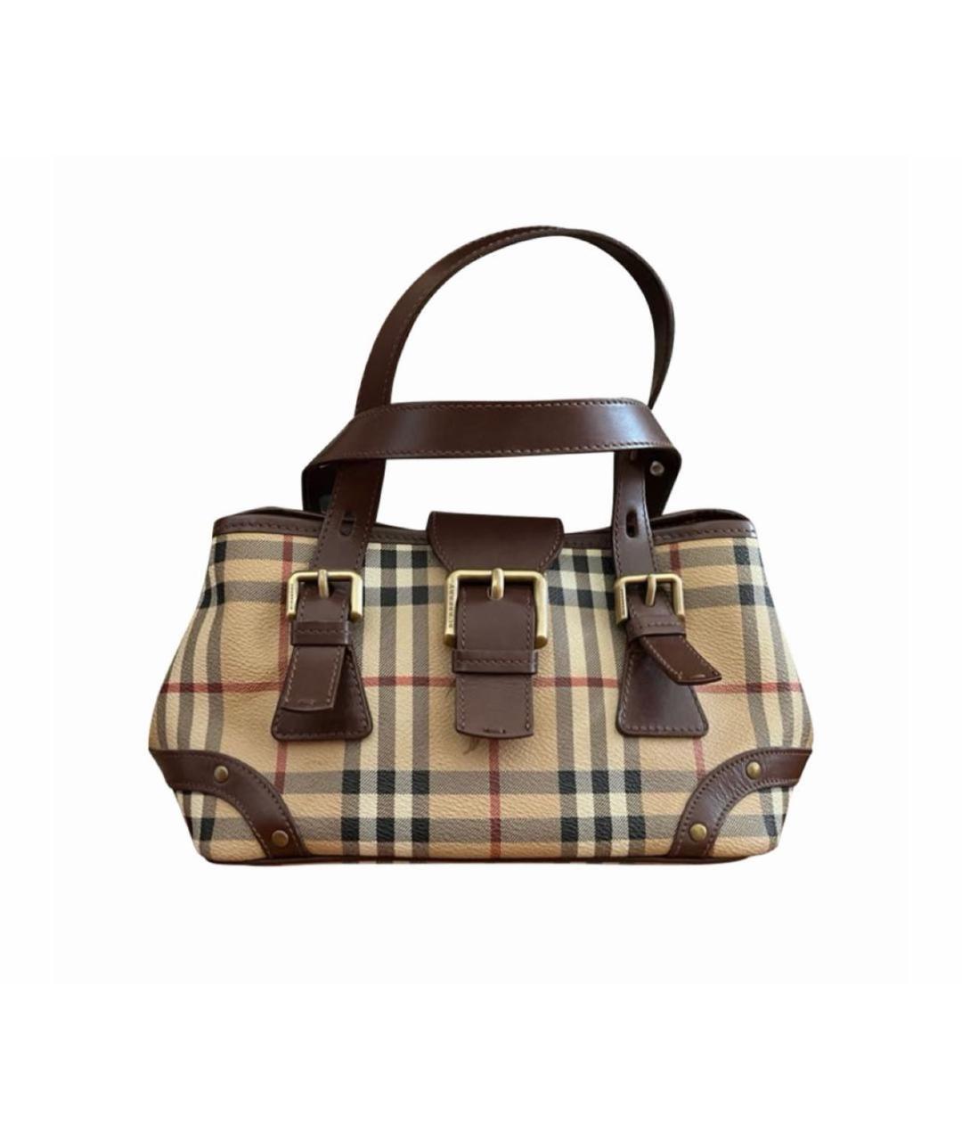 BURBERRY Коричневая сумка с короткими ручками, фото 1