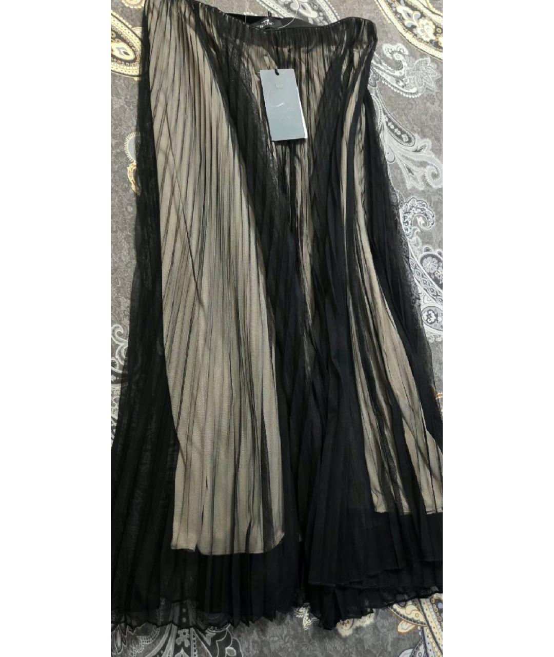 WEEKEND MAX MARA Черная полиэстеровая юбка миди, фото 2