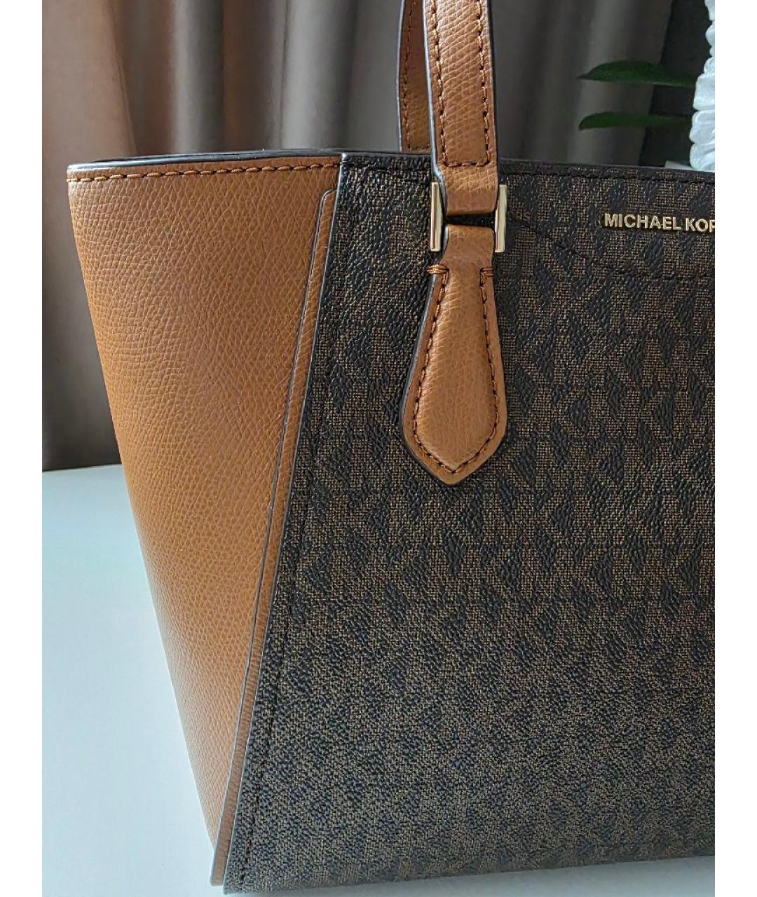 MICHAEL KORS Коричневая сумка с короткими ручками, фото 7