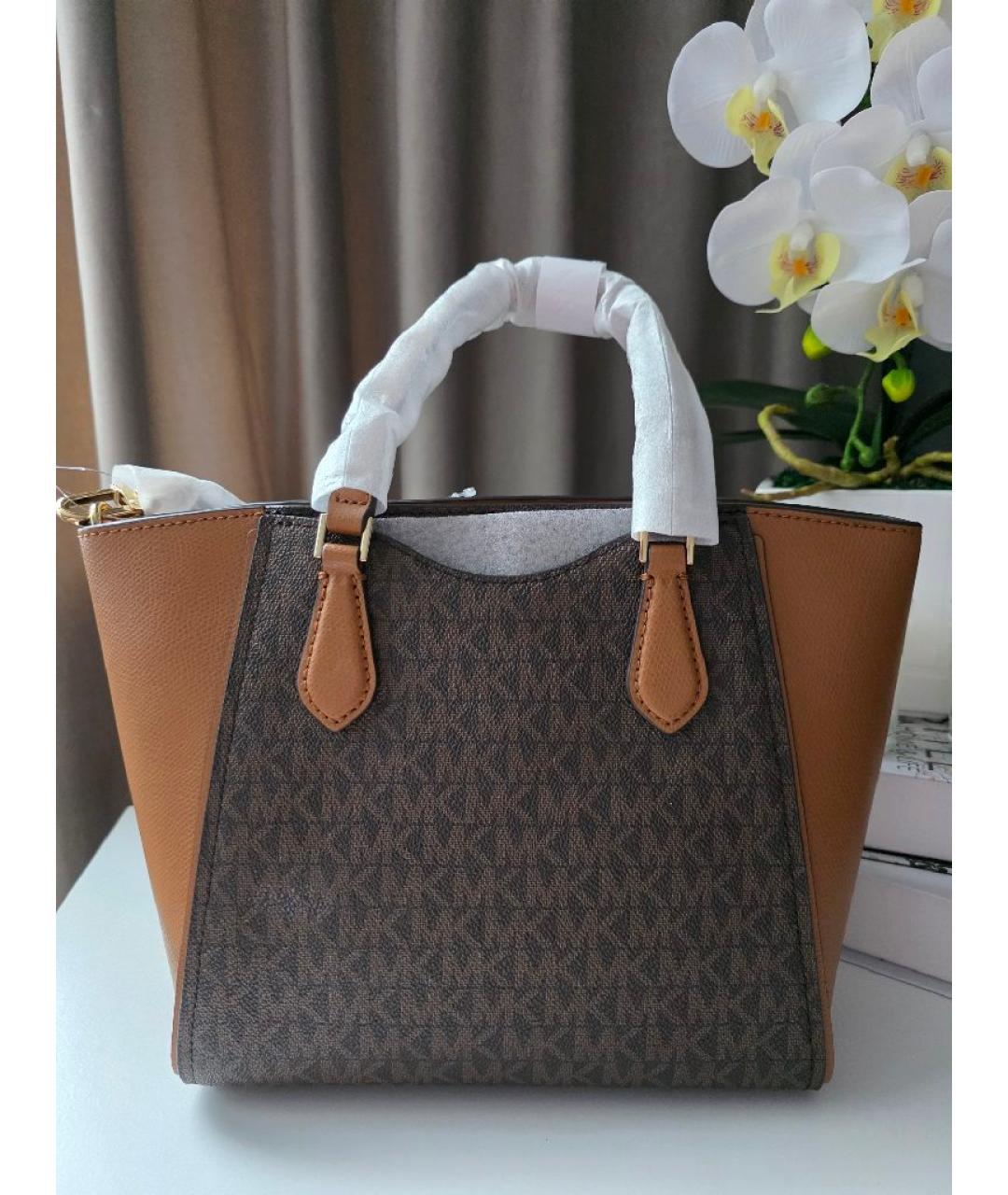 MICHAEL KORS Коричневая сумка с короткими ручками, фото 8
