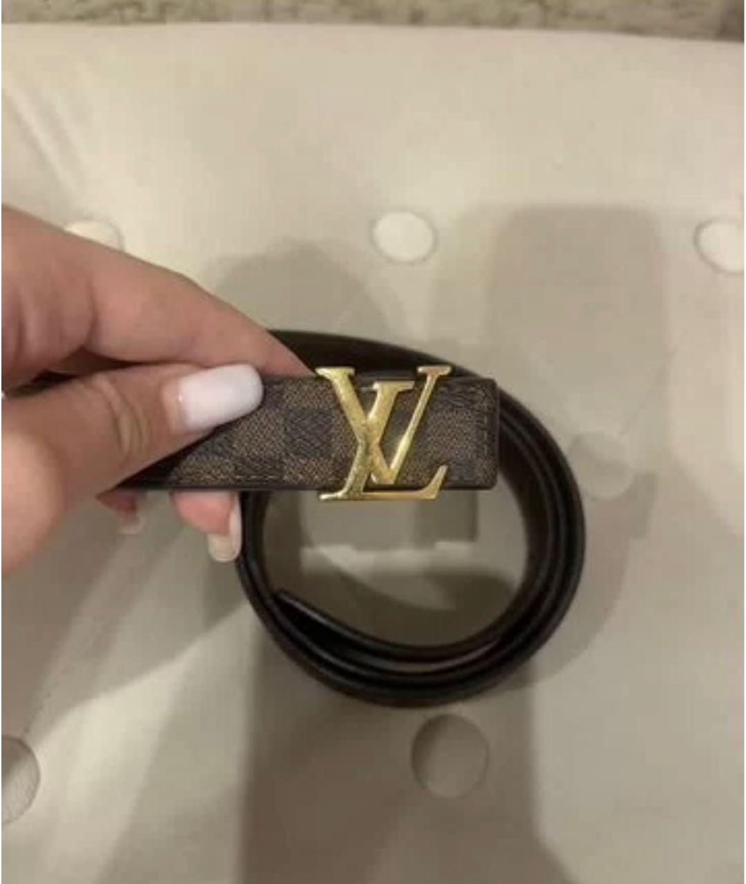 LOUIS VUITTON Коричневый ремень, фото 3