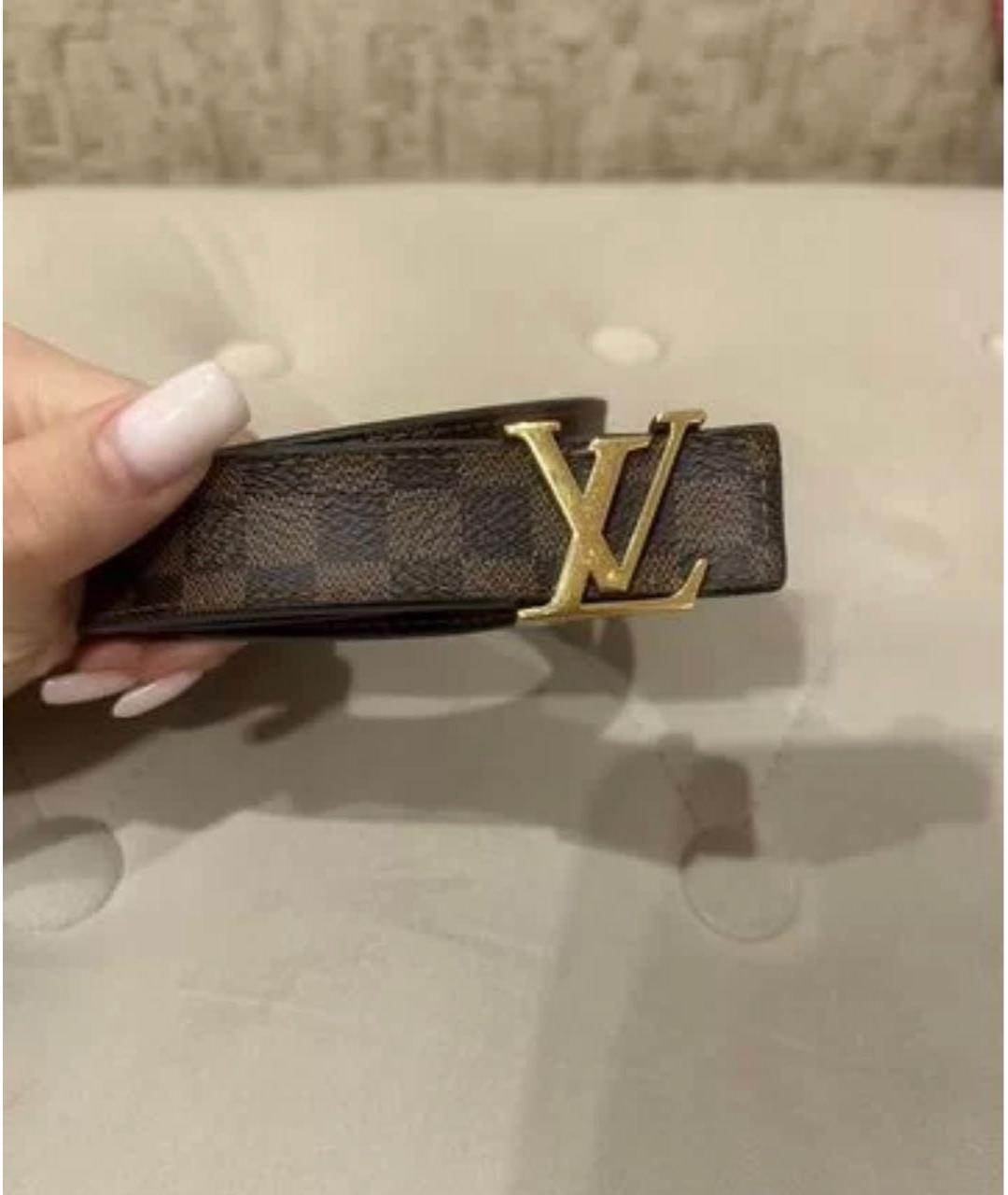 LOUIS VUITTON Коричневый ремень, фото 2