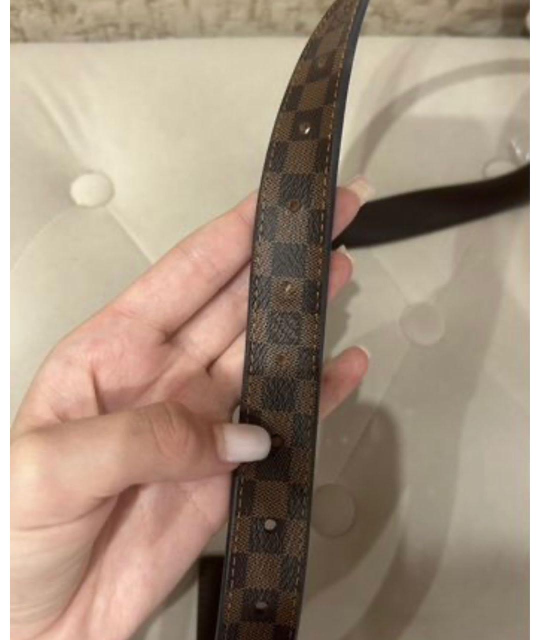 LOUIS VUITTON Коричневый ремень, фото 6