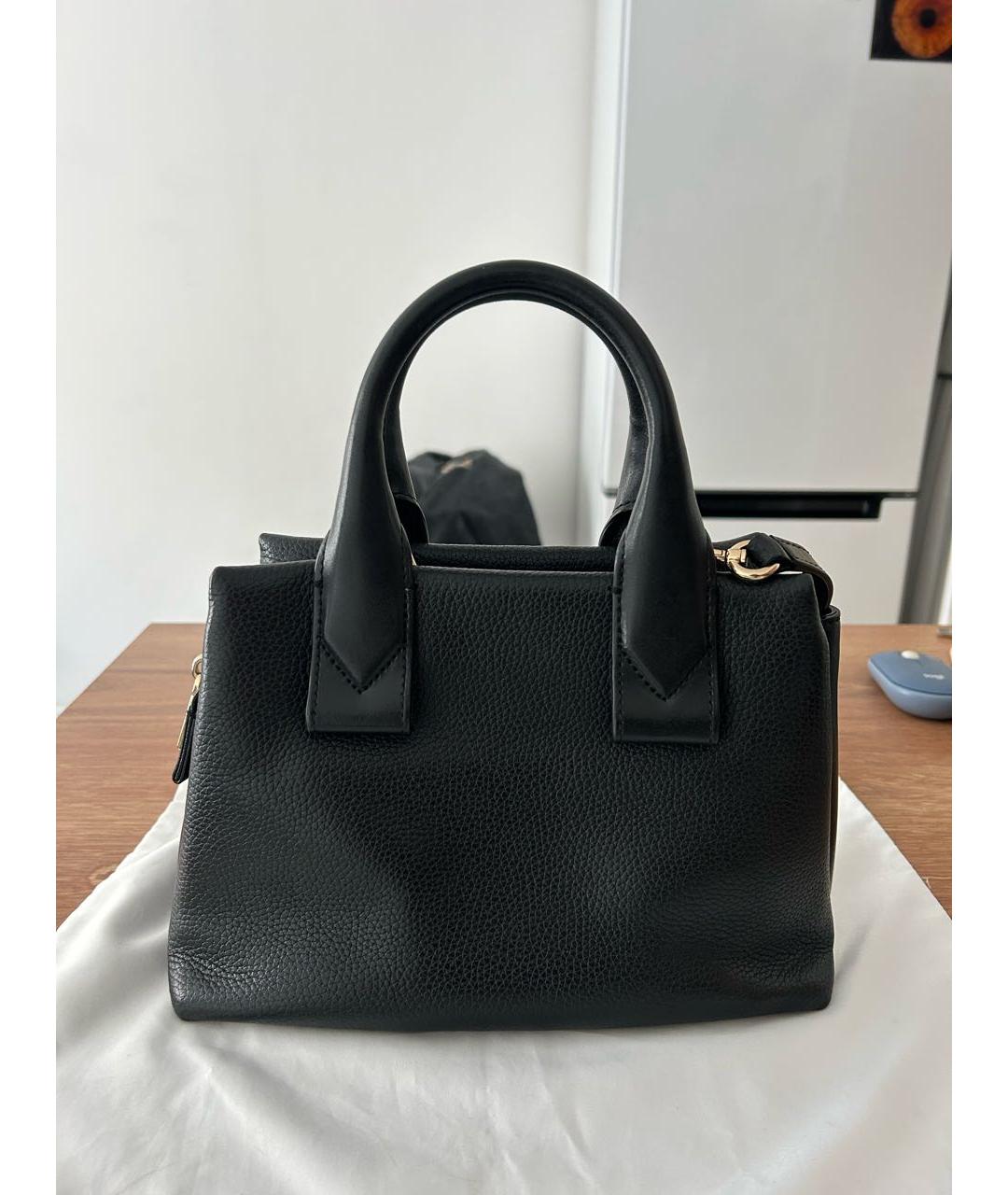MICHAEL KORS Черная кожаная сумка тоут, фото 3