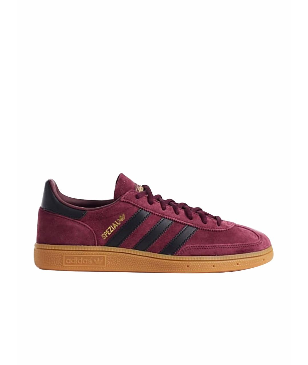 ADIDAS Бордовые замшевые кеды, фото 1