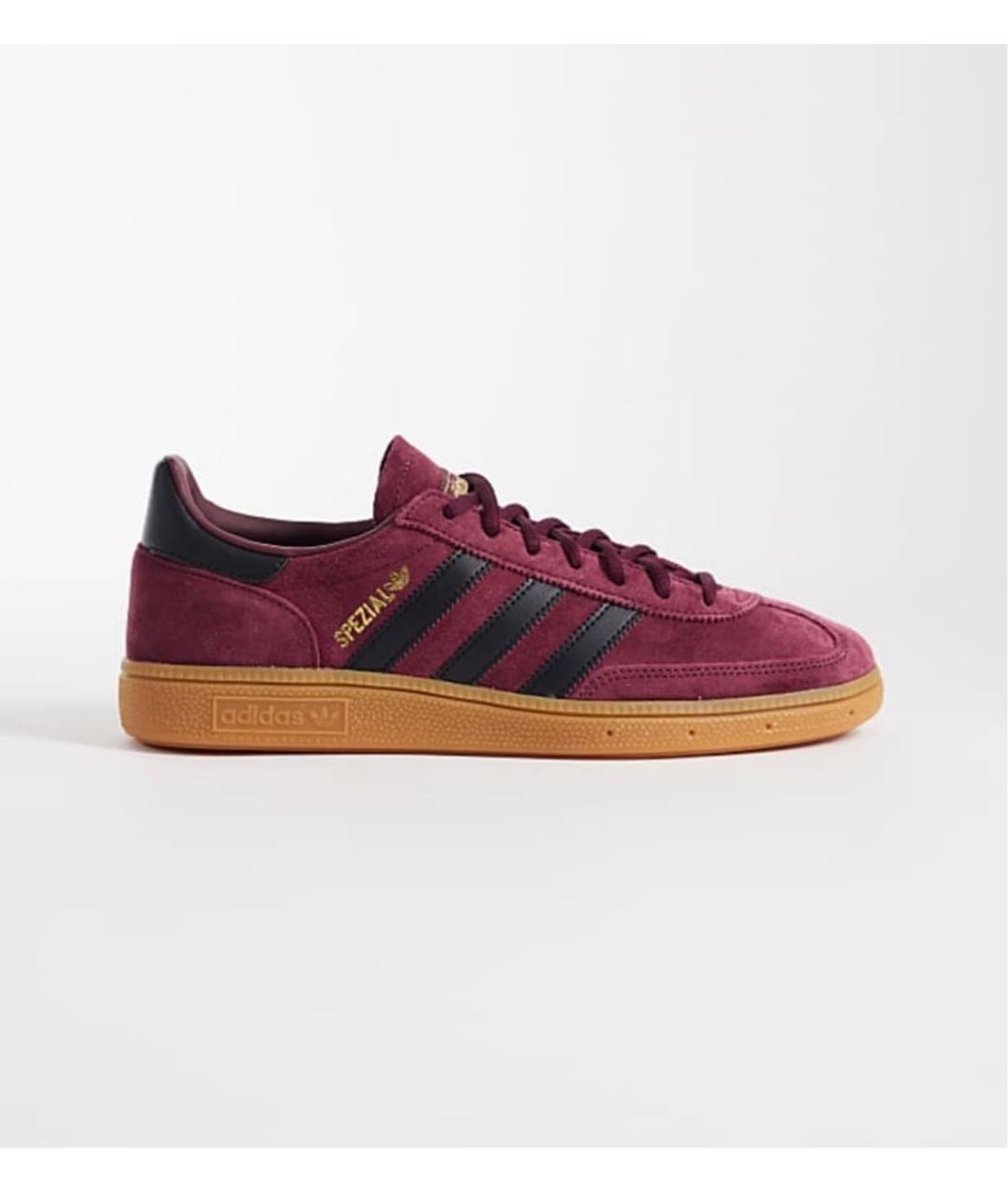 ADIDAS Бордовые замшевые кеды, фото 4