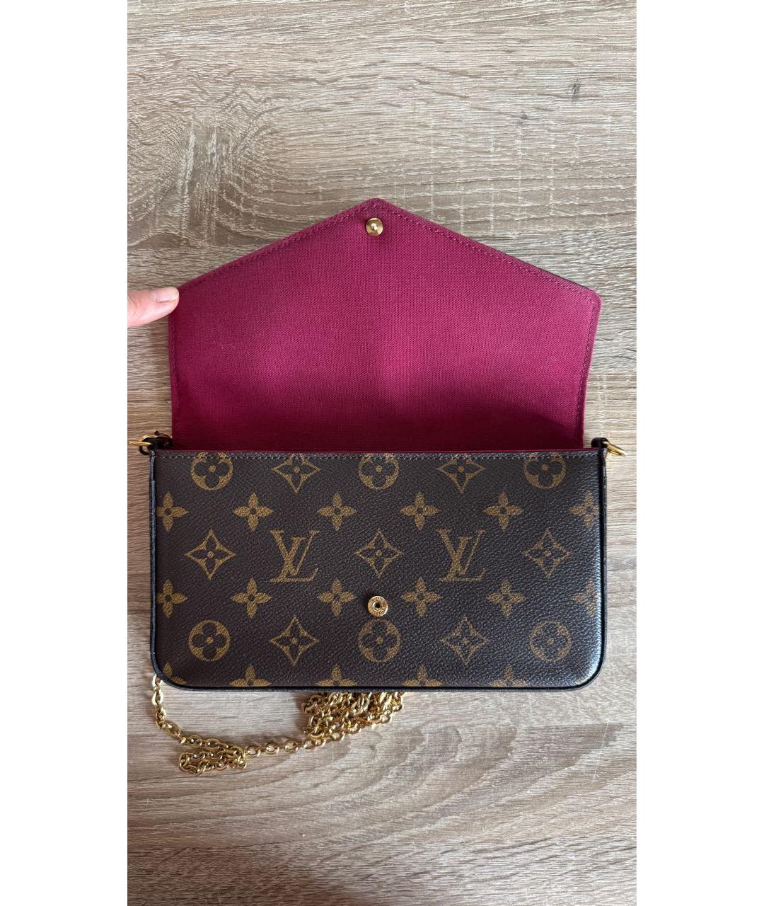 LOUIS VUITTON Коричневая сумка через плечо, фото 7