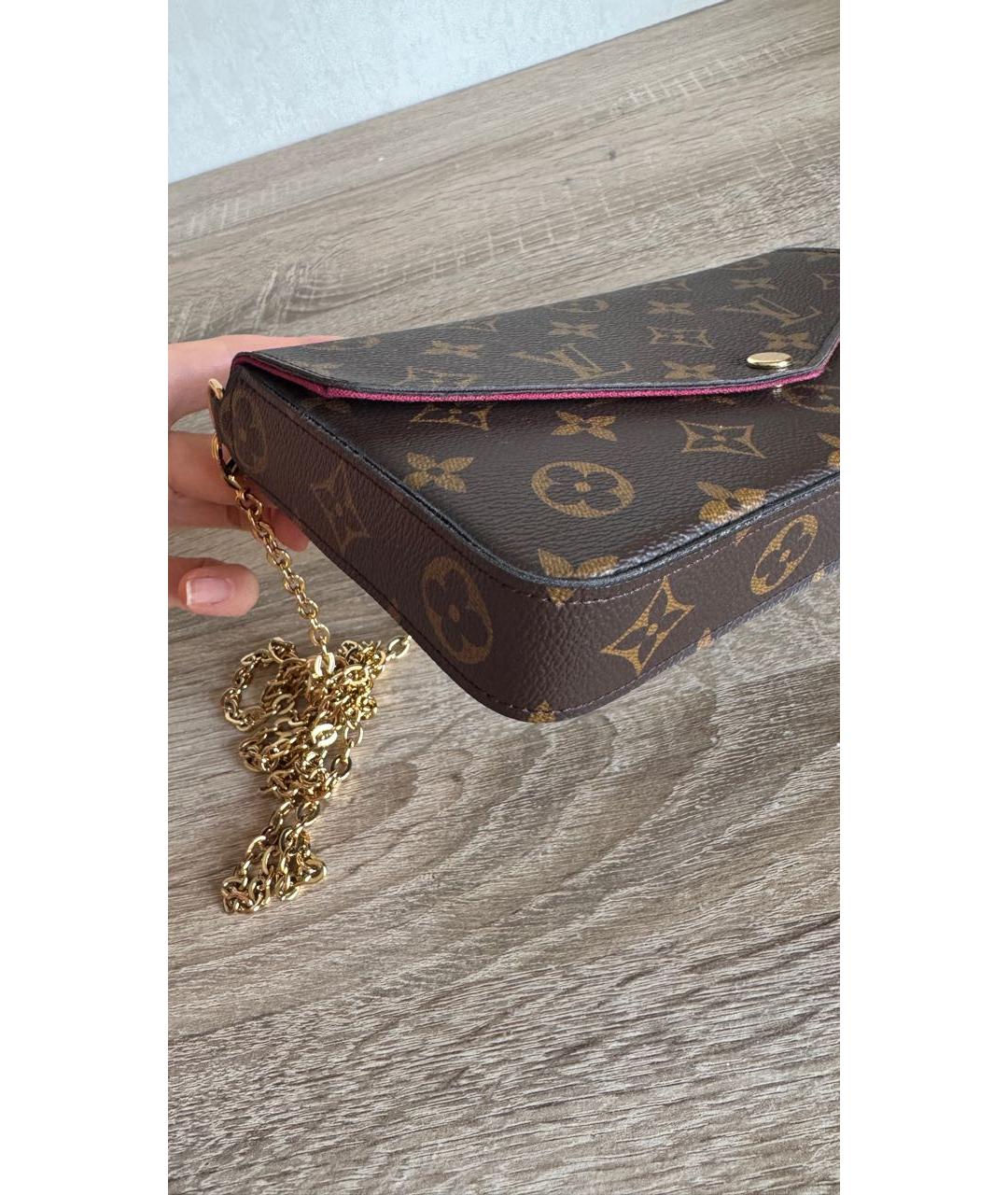 LOUIS VUITTON Коричневая сумка через плечо, фото 4