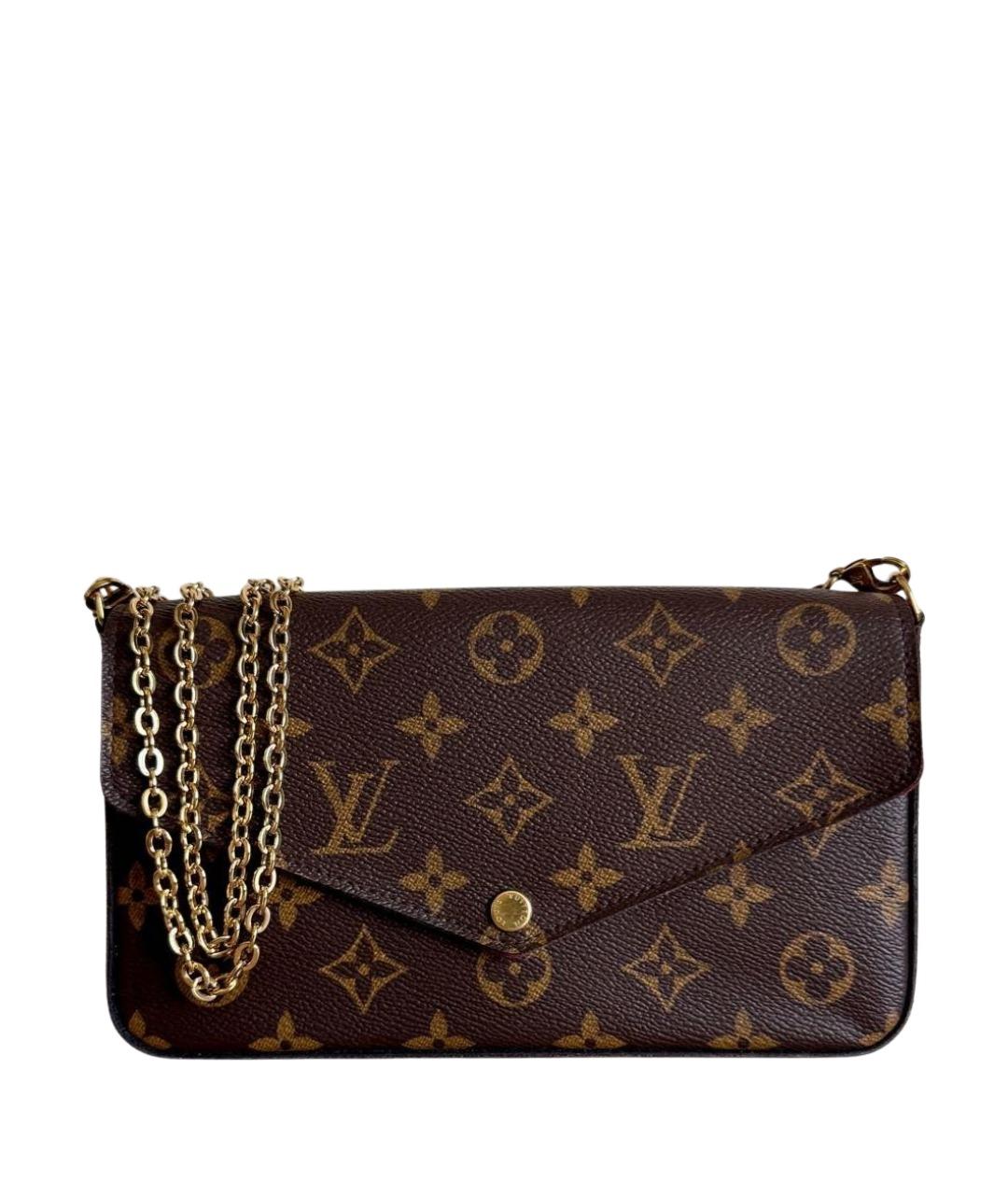 LOUIS VUITTON Коричневая сумка через плечо, фото 1