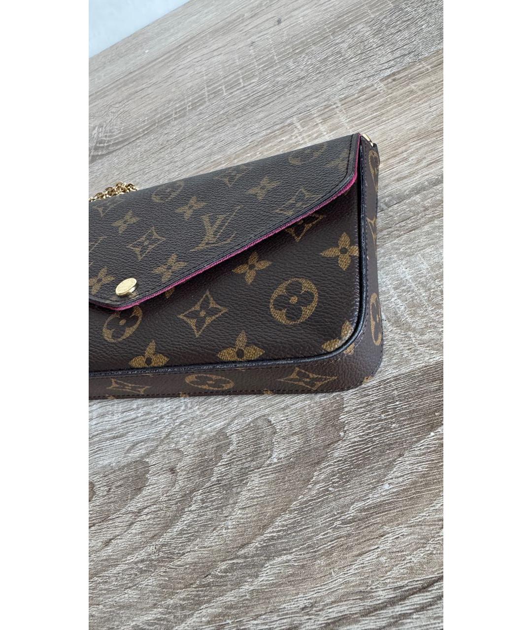 LOUIS VUITTON Коричневая сумка через плечо, фото 3