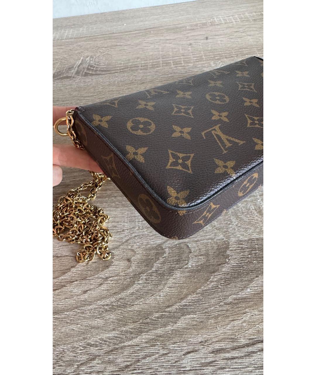 LOUIS VUITTON Коричневая сумка через плечо, фото 6