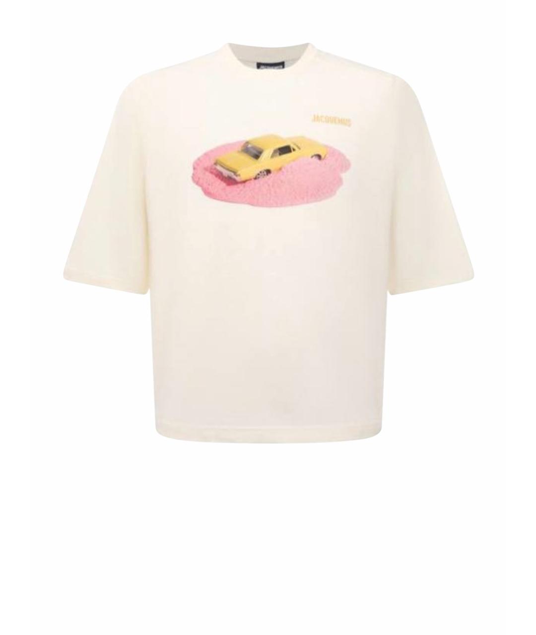 JACQUEMUS Белая хлопковая футболка, фото 1